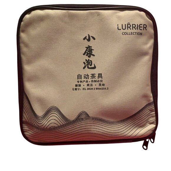 Lurrker Collection Tea Set Carrying Case Ceramic Teapot & Cups For Travel - Picture 2 of 12